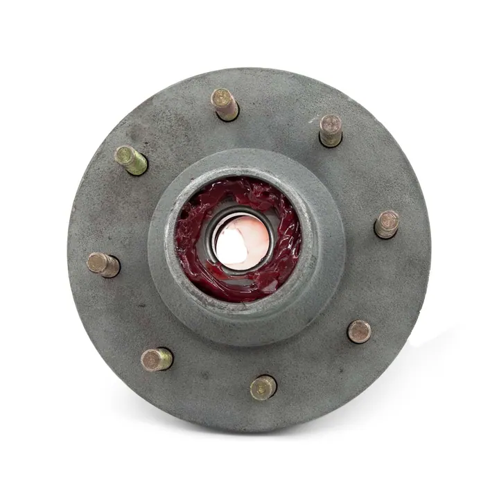 Pre Greased Trailer Hub Galvanized 8 Lug for 7000 lb Trailer Axle