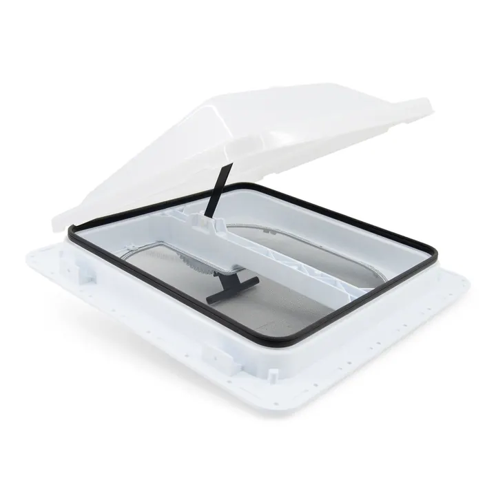 Trailer Roof Vent EZ Lift Assembly w/ White Top