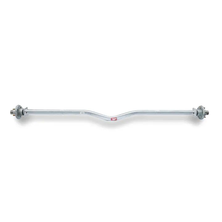 Autoflex-Knott 3750lb 84 inch Hub Face V-Bend Galvanized Trailer Axle with Pre-Installed Idler Hubs