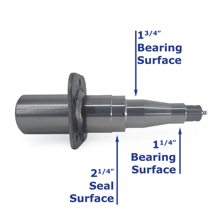 Replacement #42 Spindle for Galvanized Knott brand Trailer Torsion Axles