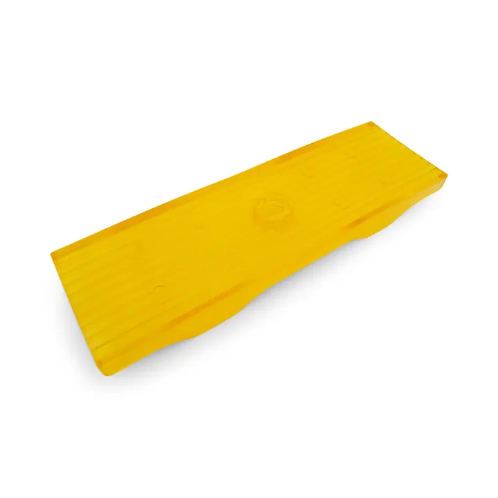 Yellow PVC 3 inch Skid Pad for V-Bend Boat Trailer Crossmembers