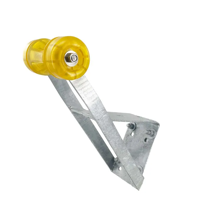 Boat Trailer Winch Seat with Yellow PVC Roller and End Caps for 2 inch and 3 inch Winch Posts