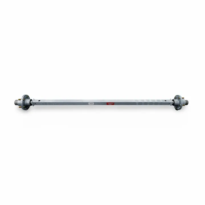 Autoflex-Knott 1500lb 57 inch Hub Face 46.5 inch Spring Center Galvanized Trailer Axle with Pre-Installed Idler Hubs