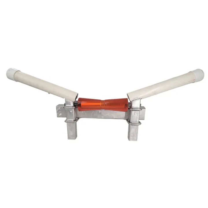 Boat Trailer Aluminum and Stainless Steel Center V-Guide PVC with Stoltz Roller