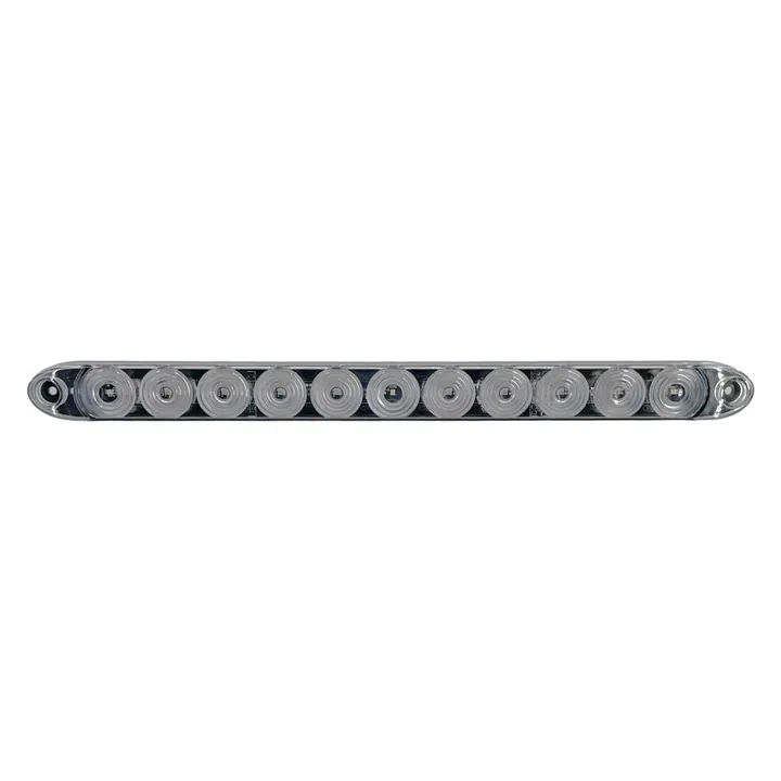Low Profile Red LED Identification Light Bar with Clear Lens 15 1/2" Low Profile