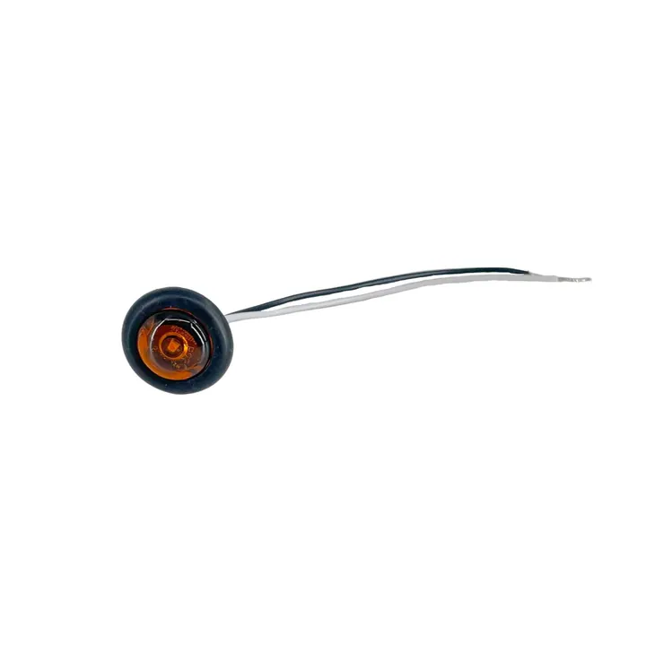 TecNiq S37 Mini LED 3/4 inch Amber Bullet Side Marker Enclosed Trailer Light