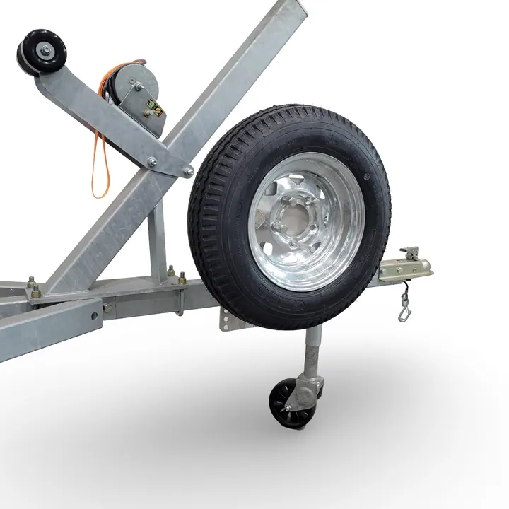 Aluminum Trailer Spare Tire Carrier Kit Up and Away fits 5 Lug 4.5" Spare Tire/Wheel Assemblies