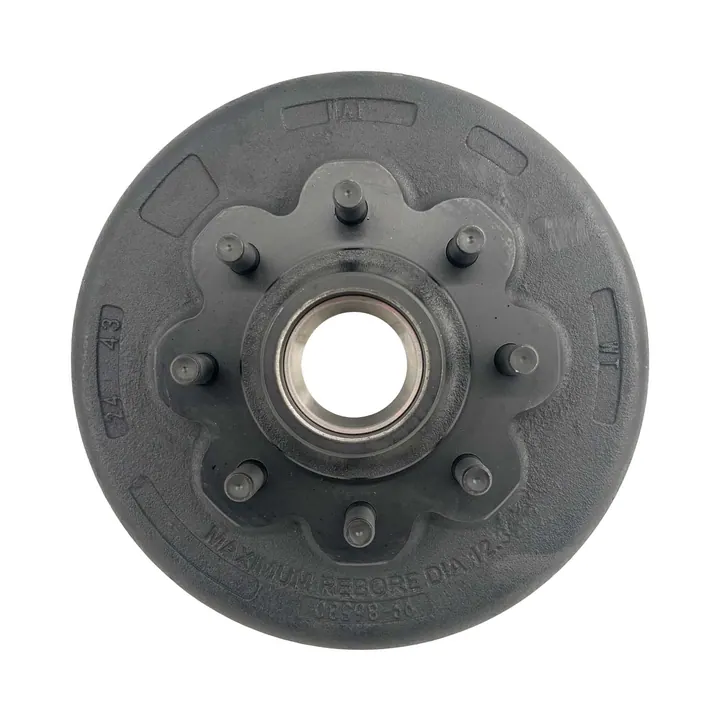 Trailer Brake Drum Hub 8,000lb Grease Hub 5/8" Lug Stud 8 on 6.5 Bolt Pattern Drum Hub Only