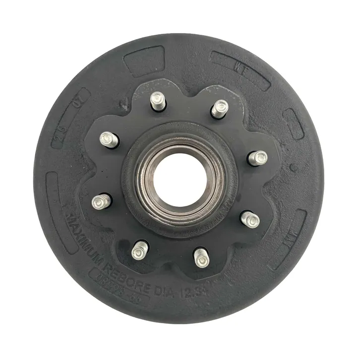 Trailer Brake Drum Hub 8,000lb Oil Hub 9/16" Lug Stud 8 on 6.5 Bolt Pattern Drum Hub Only