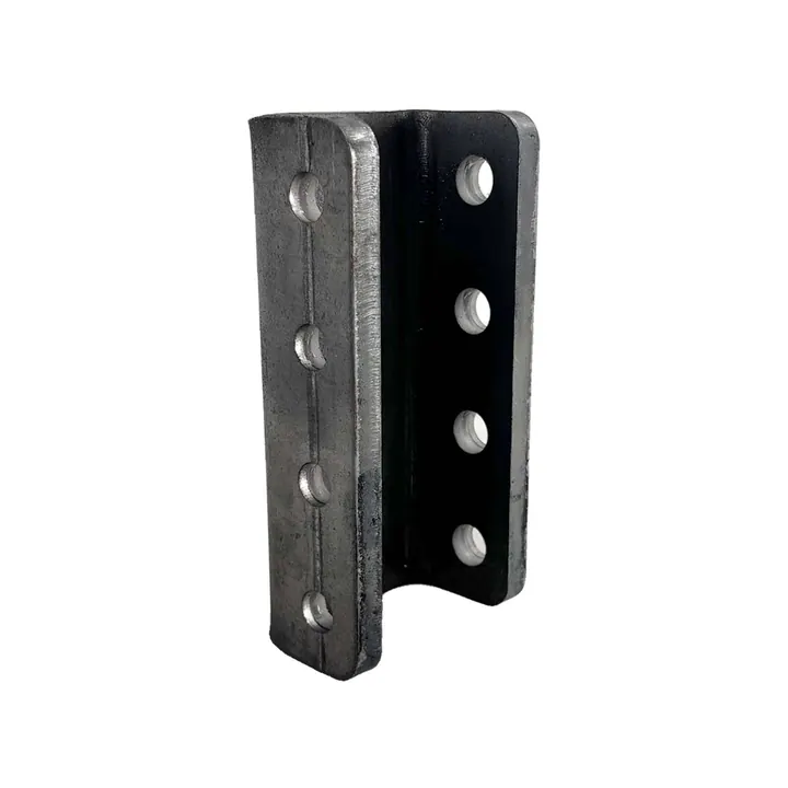 Heavy Duty 4 Hole 8 inch Adjustable Channel for Pintle Ring Adjustable Coupler 21,000lb Capacity