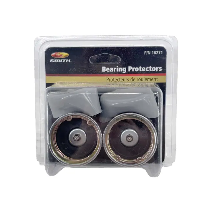 CE Smith Pair Chrome Boat Trailer Bearing Buddy Protectors with Bra Covers 1.98" for 4 Bolt - 5 Bolt Hubs