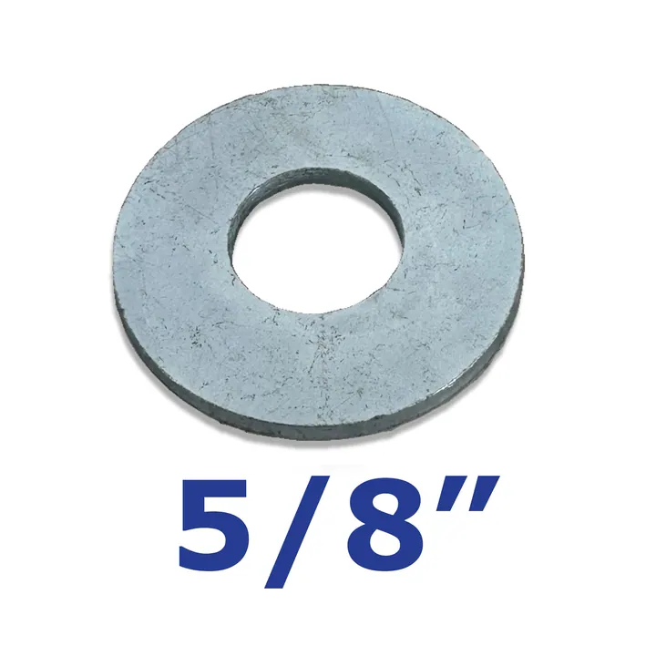 Zinc Plated Flat Washer 5/8 inch for Trailer Bolts and U-Bolts