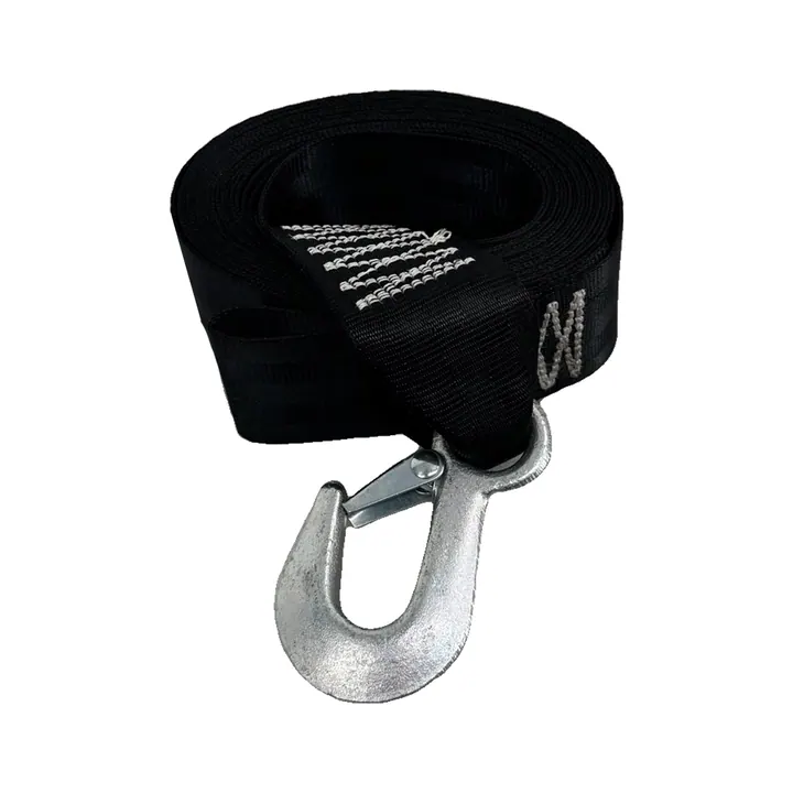 Boat Trailer Winch Strap Light Duty 2 inch x 15ft with Hook 5,000lb