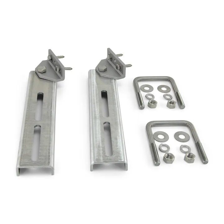 (2) Bunk Bracket Swivel Top 12 inch All Aluminum 3x3 Kit for Bunk Boards