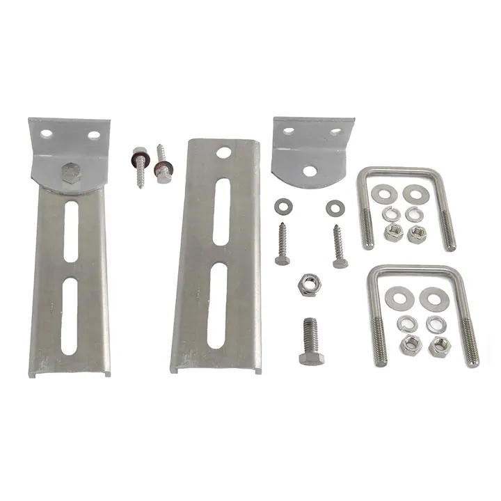 (2) Bunk Bracket Swivel Top 8 inch All Aluminum 3x3 Kit for Bunk Boards