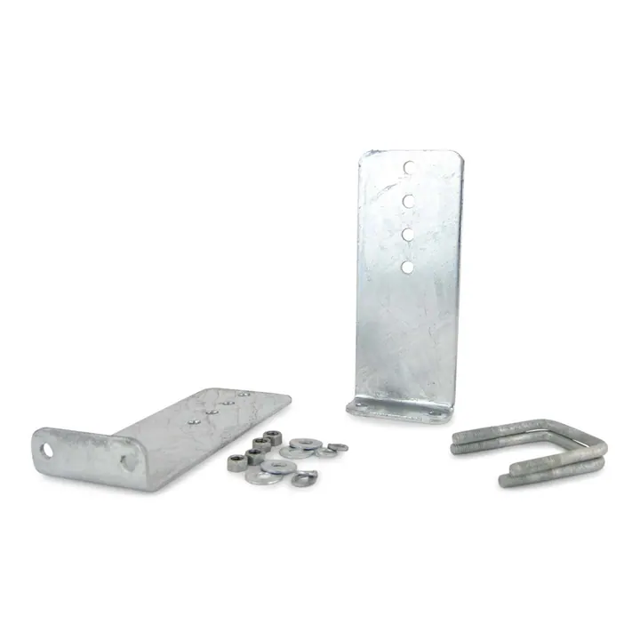(2) 12 inch Boat Trailer Bunk Bracket Kits Hot Dipped Galvanized L-Type for 3 x 3 Cross Member